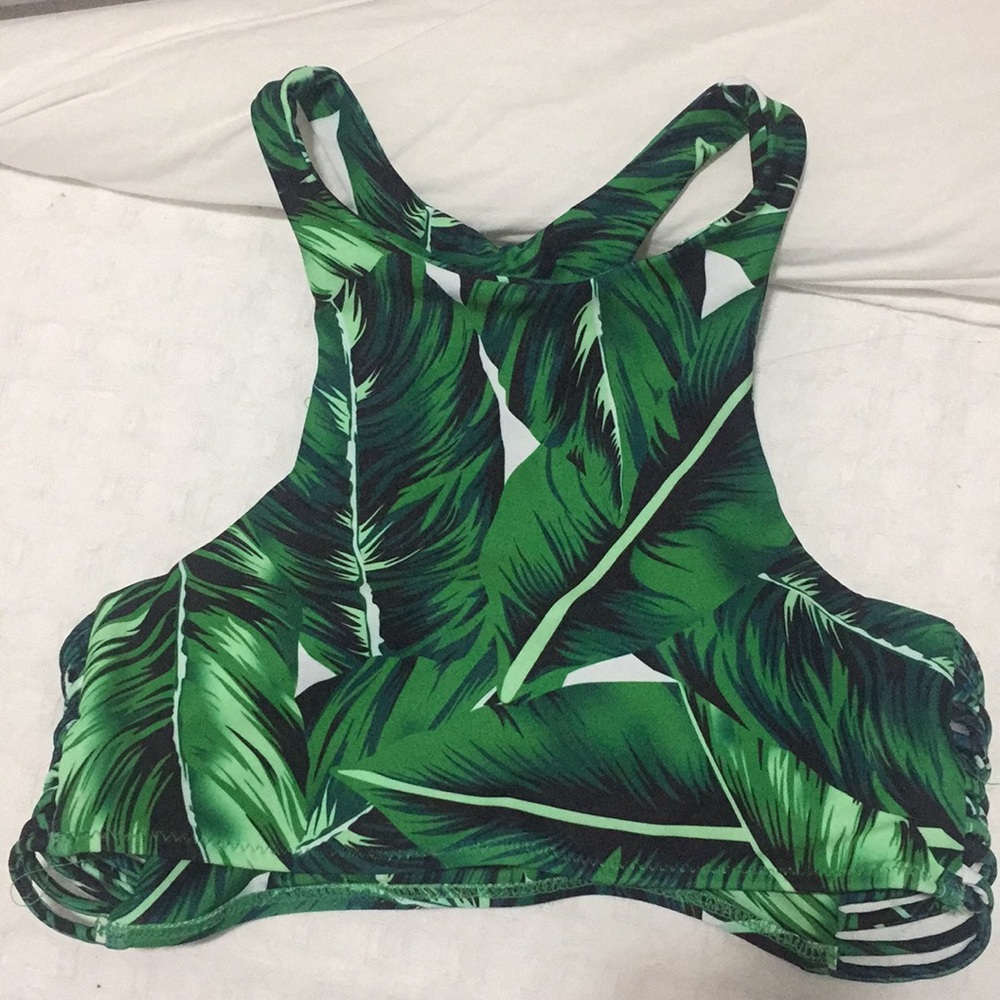 Tropical Halter Bikini Top